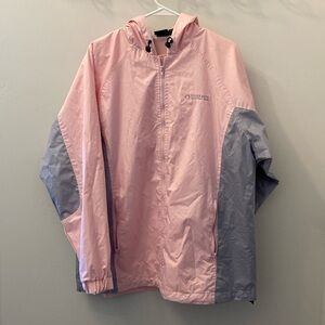 Prairie Mountain Pink and Gray Yosemite National Park XL Rain Repellent Jacket
